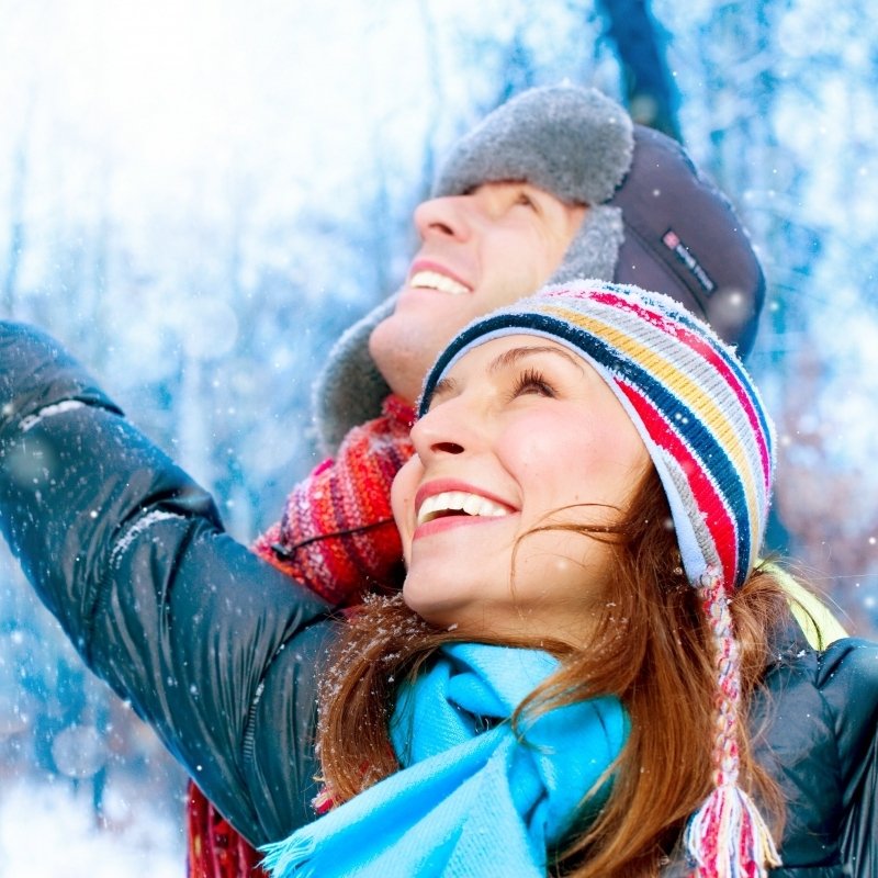 Entspannen Sie sich im Winter/Frühling