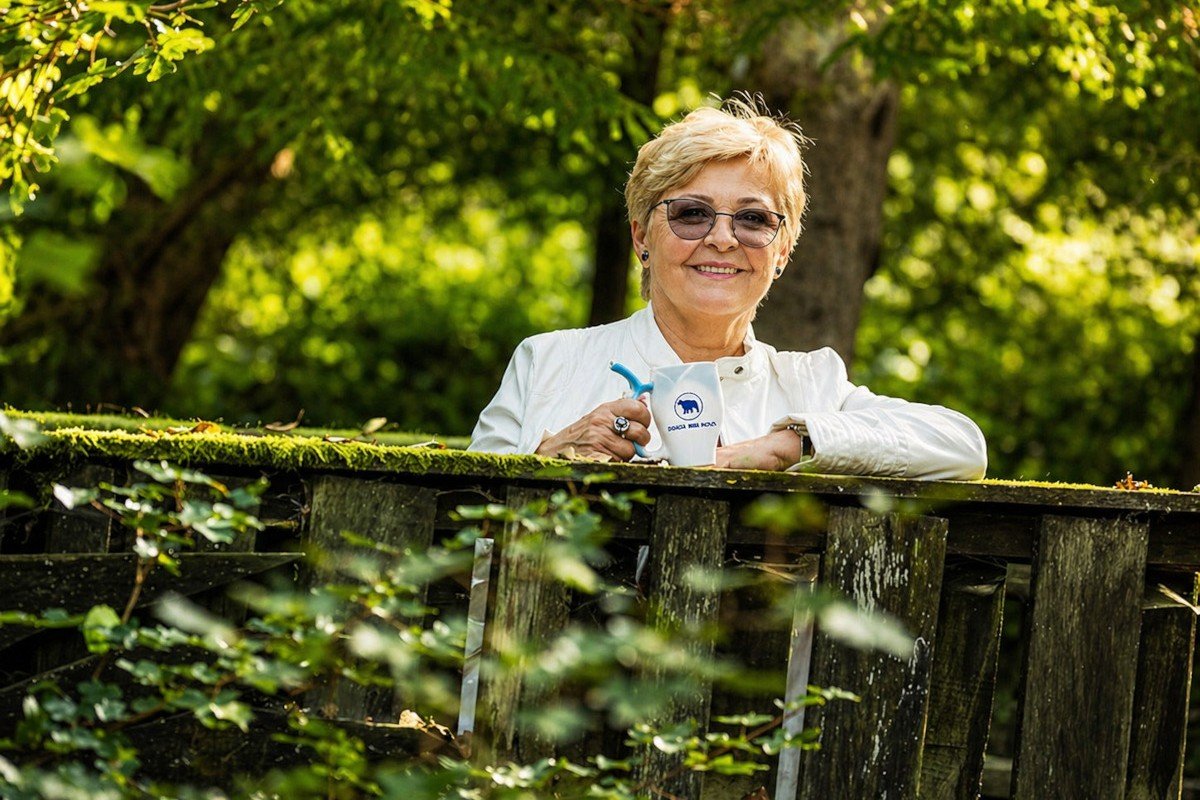 Trinkkur im Kurort Brusno