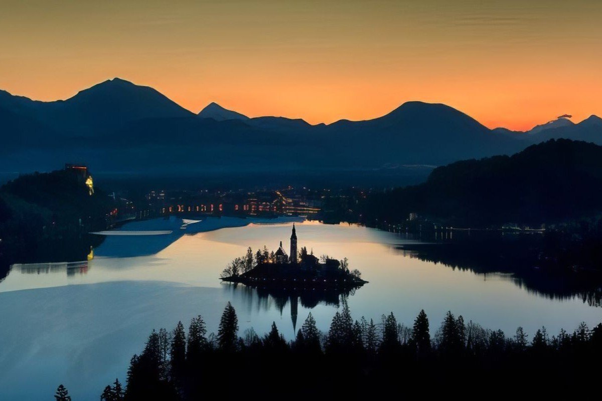Die alpine Kraft der Quellen in Bled