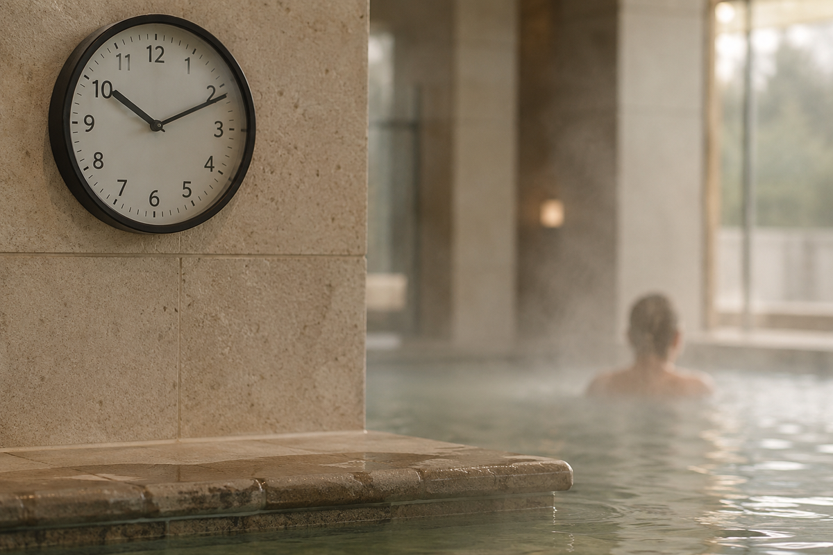 Wie viele Minuten in einem Thermalbad sind zu viele?